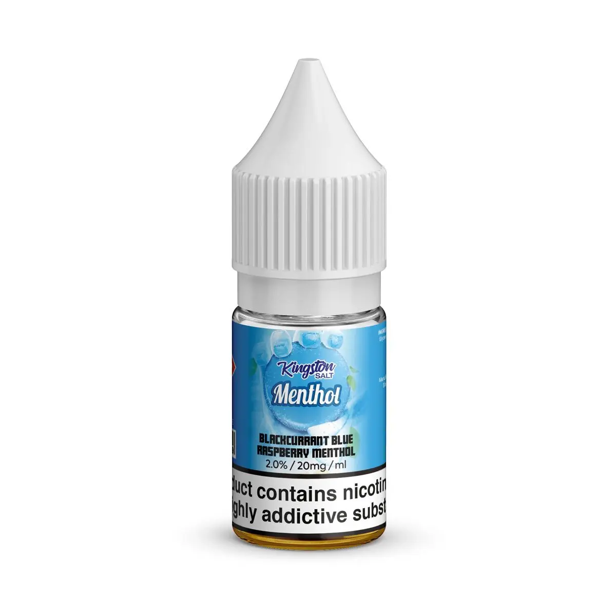 Black Blue Raspberry Menthol Nic Salt E-Liquid by Kingston Menthol Salts 10ml