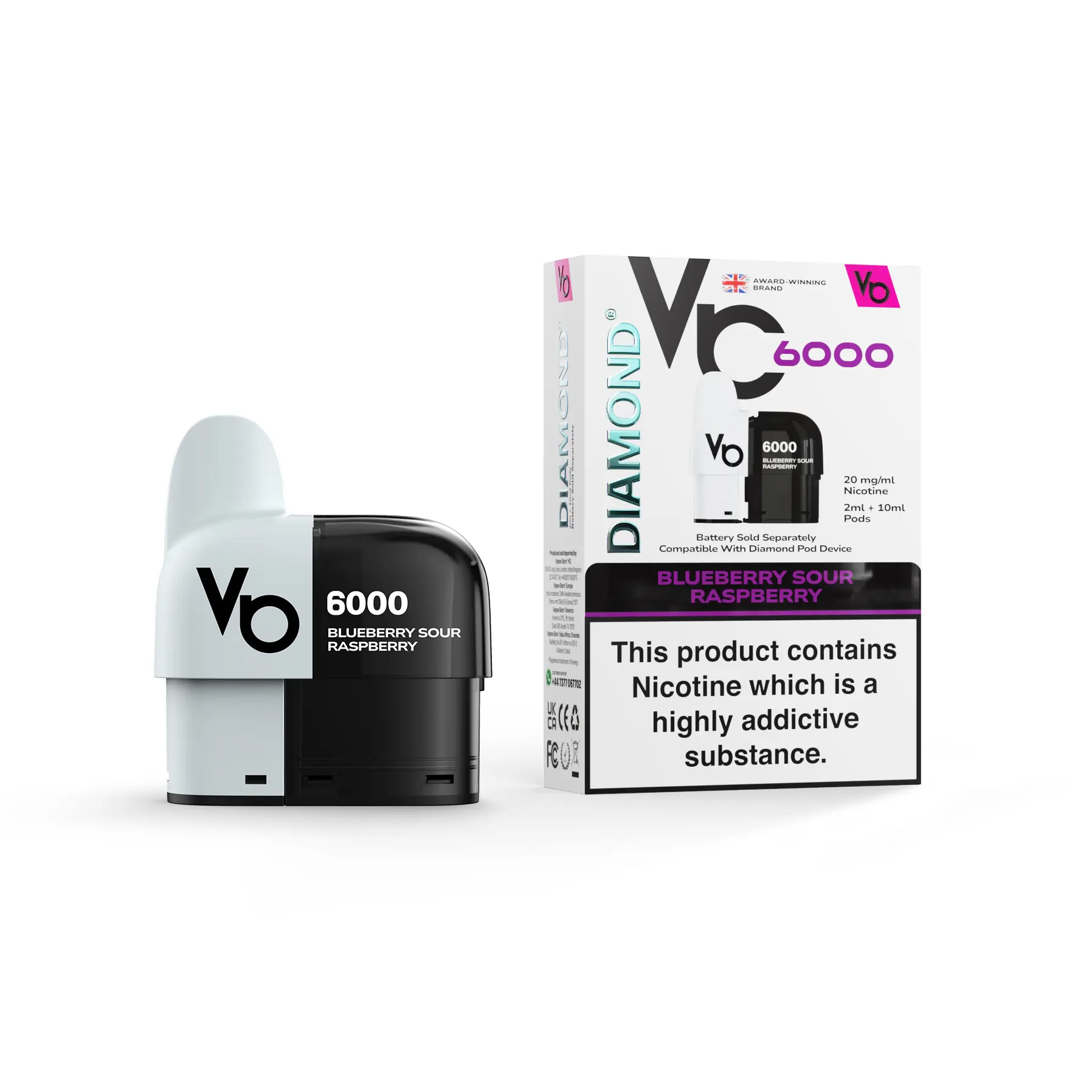 Vapes Bars Diamond 6000 Replacement Pods