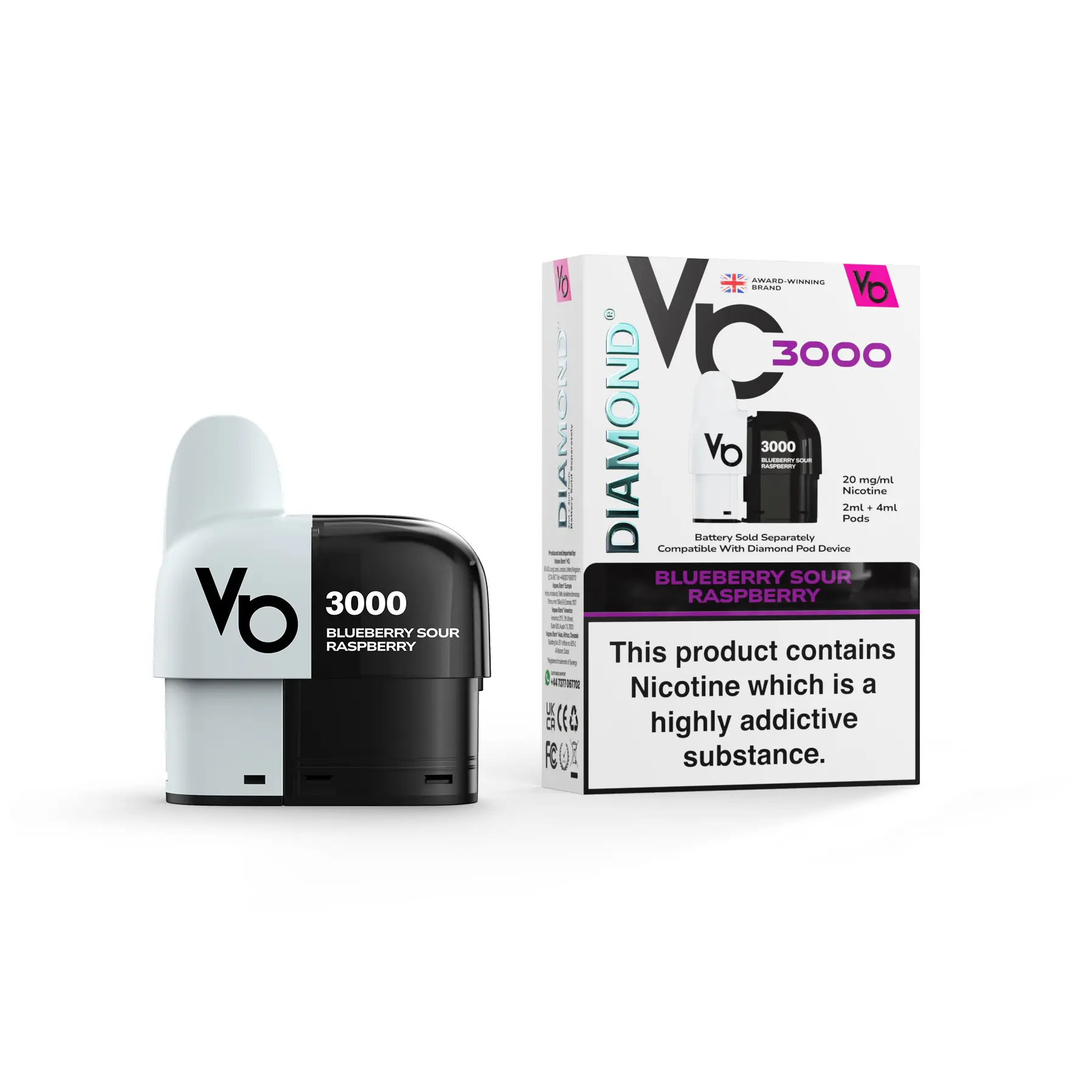 Vapes Bars Diamond 3000 Refill Pods