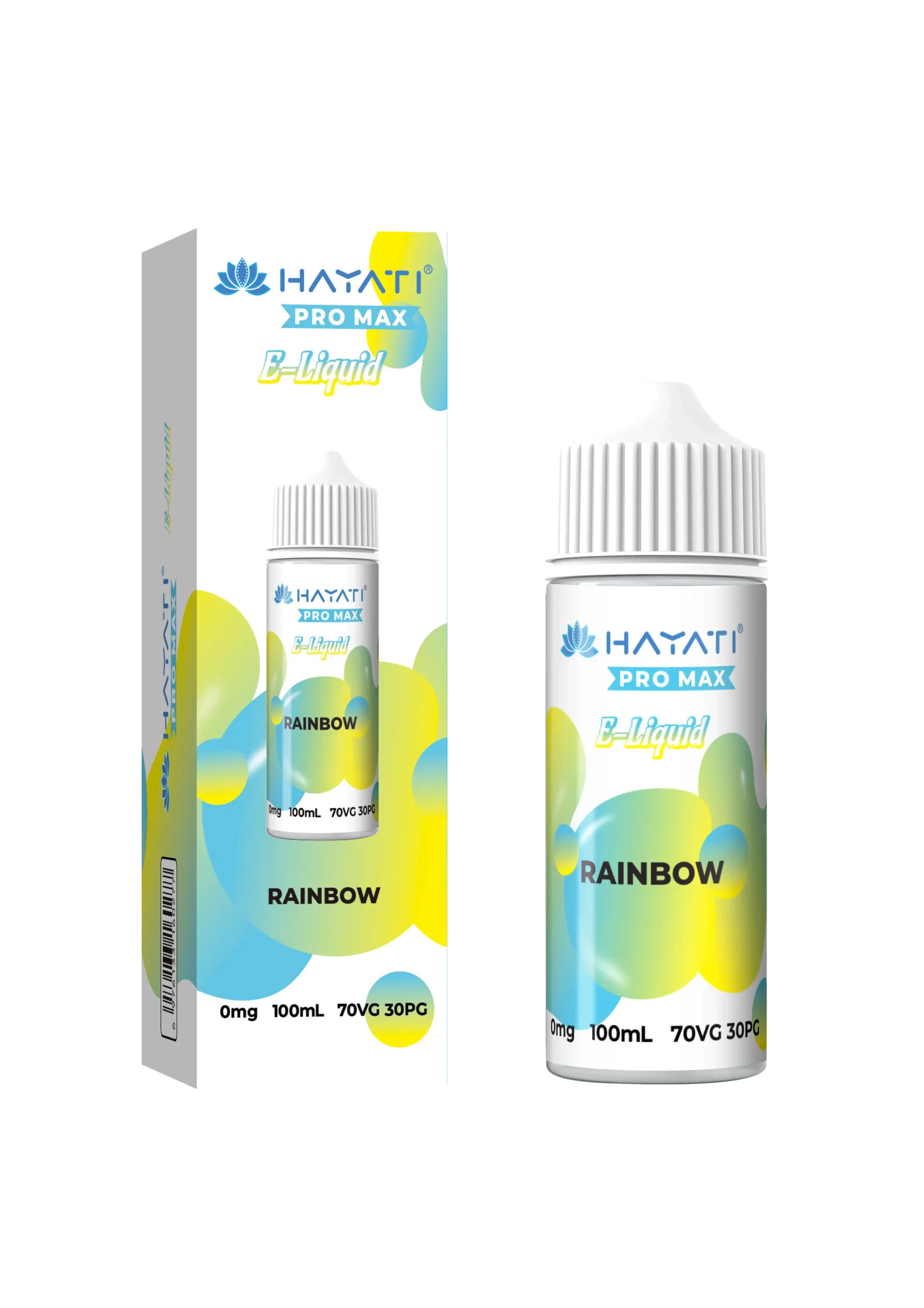 Rainbow 70/30 Shortfill E-Liquid by Hayati Pro Max 100ml
