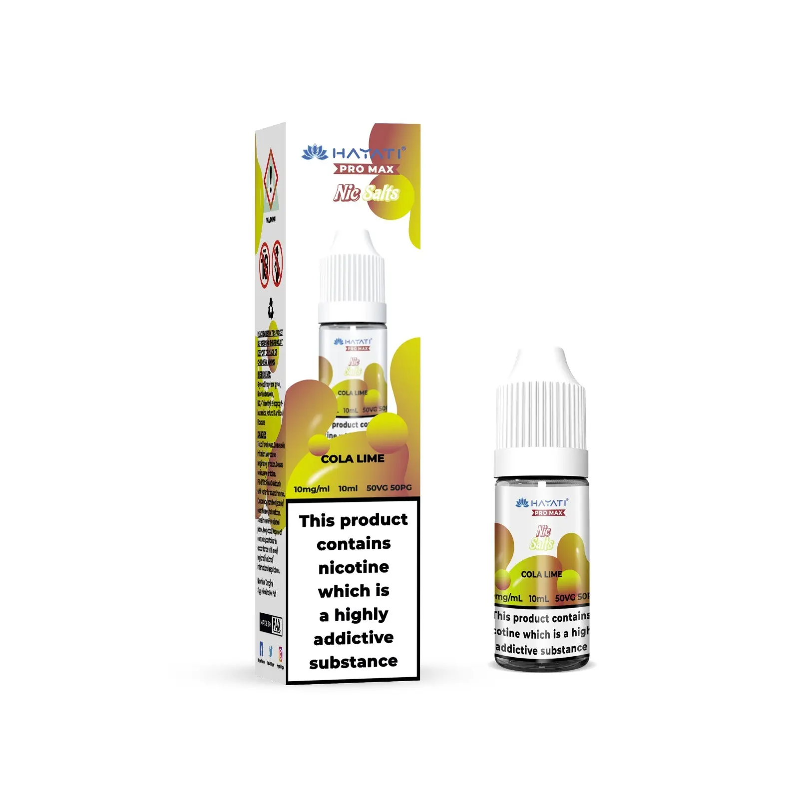 Cola Lime Pro Max Nic Salt E-Liquid by Hayati 10ml