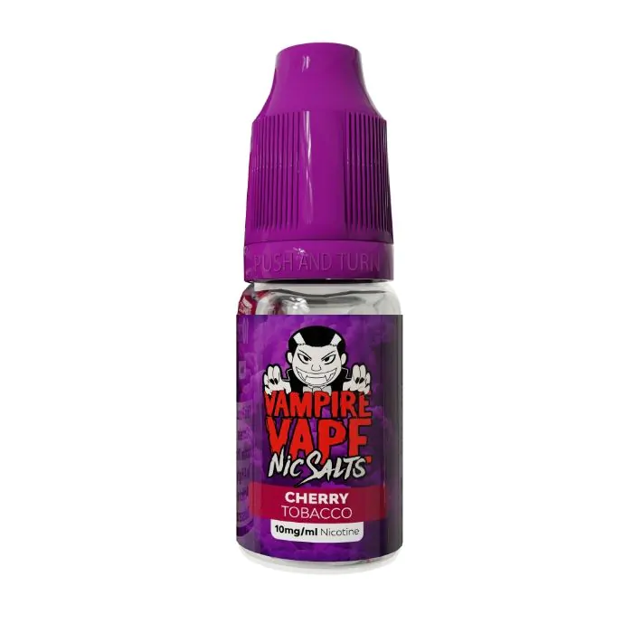 Cherry Tobacco Nic Salt E-Liquid by Vampire Vape 10ml