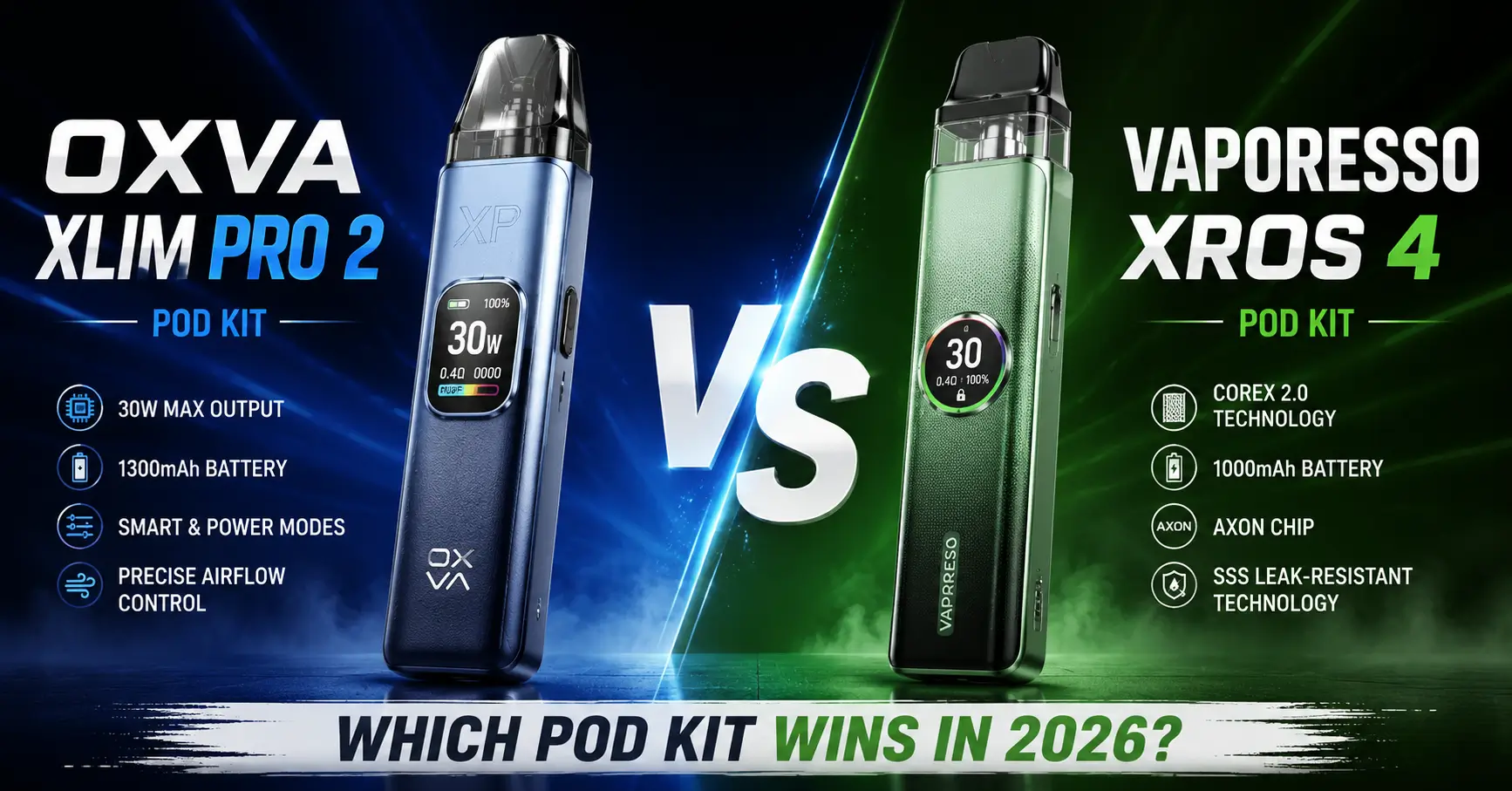 OXVA Xlim Pro 2 vs. Vaporesso XROS 4